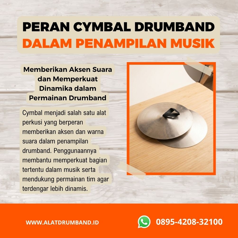Cymbal Drumband untuk Pertunjukan Musik