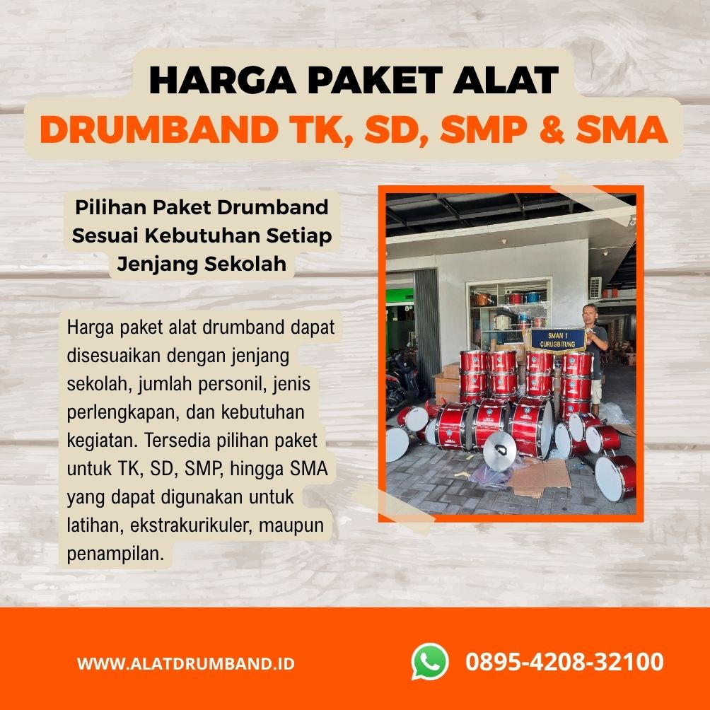 Harga Alat Drumband Lengkap untuk Sekolah TK, SD, SMP, dan SMA