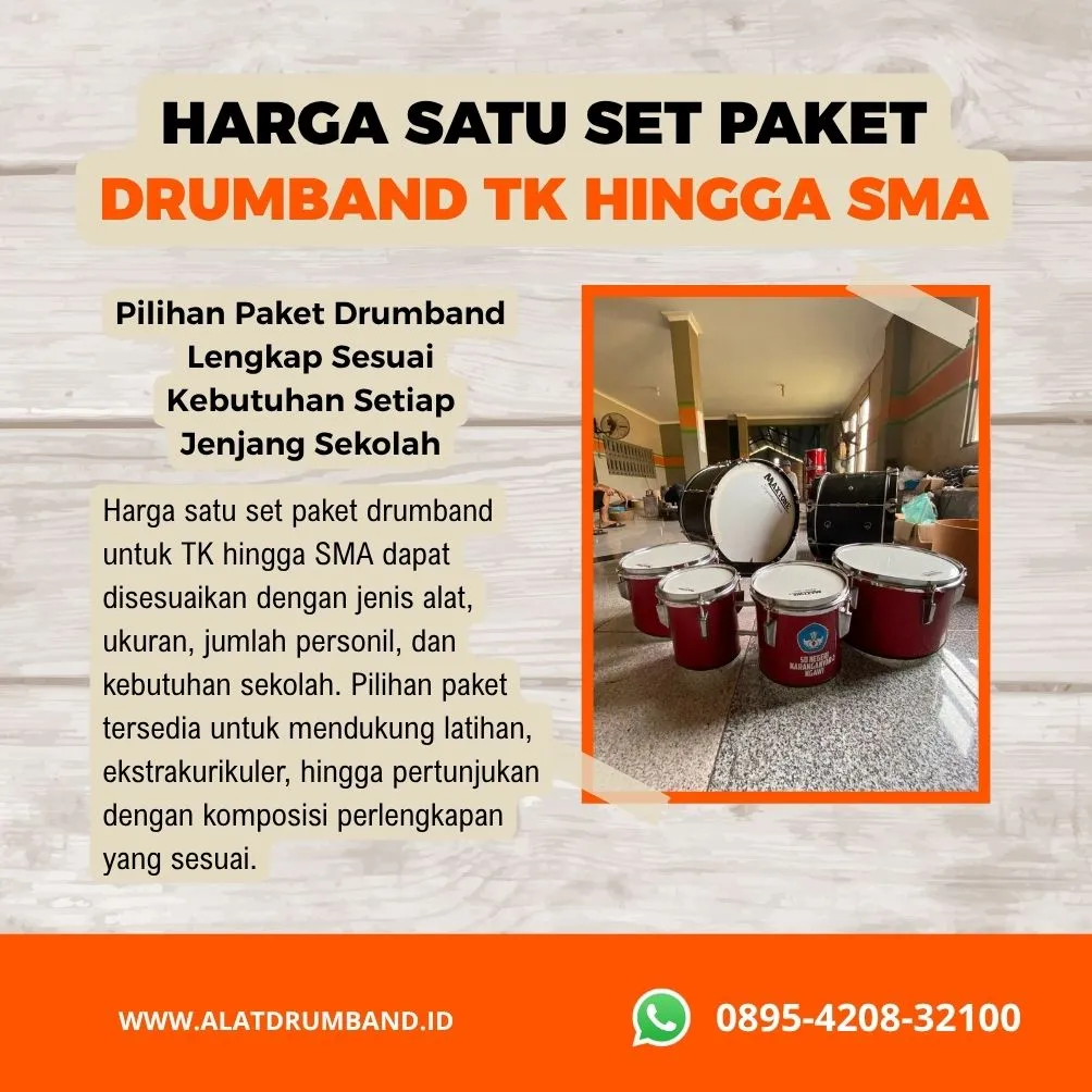 Harga Satu Set Alat Drumband untuk Sekolah