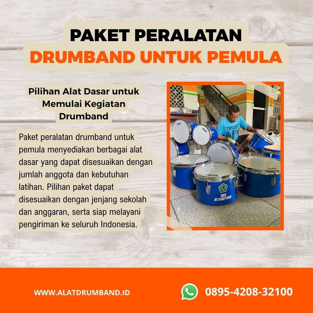 Peralatan Drumband Sekolah untuk Pemula