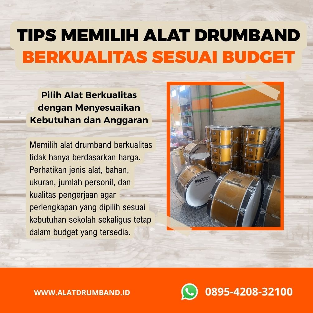 Tips Memilih Alat Drumband Berkualitas Sesuai Budget